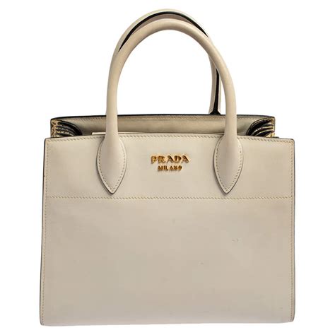 prada bibliotheque tote beige|Bibliothèque tote Prada Beige in Synthetic .